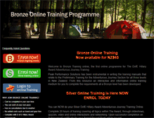 Tablet Screenshot of bronzetraining.com